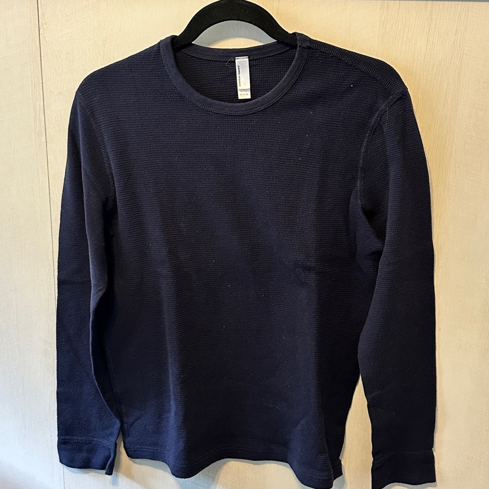 American Apparel Dark Blue Long Sleeve Tee